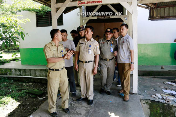 Sekot Kotamobagu Tahlis Galang, SIP saat meninjau lokasi Eks RSUDB Datoe Binangkan
