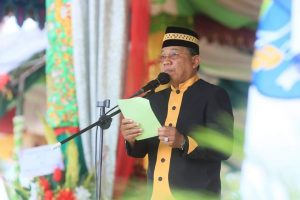 Bupati Bolmut saat menyampaikan sambutannya
