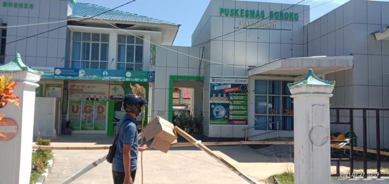 Potret penutupan akses pelayanan salah satu Puskesmas di Bolmut