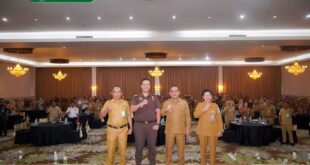 Pemkab Bolmong FGD bersama Kejari Kotamobagu, di Sutan Raja Hotel, Kotamobagu,Sutan Raja Hotel, Kotamobagu, Selasa 23 Juni 2026.(foto.dok/Diskominfo Bolmong)